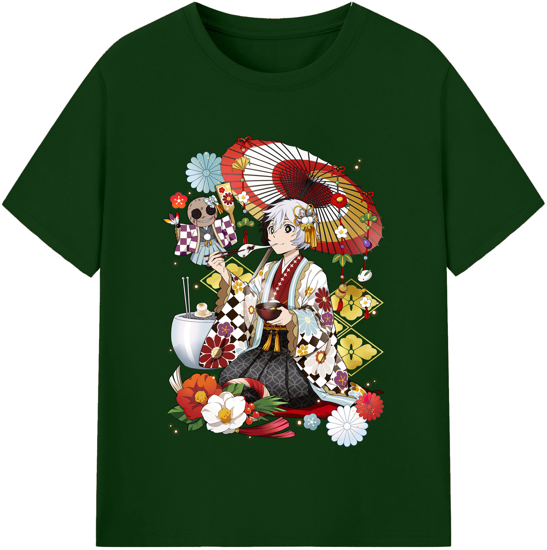 （画像用） 文豪ストレイドッグス Bungo Stray Dogs 綿100％半袖Tシャツ（フロントプリント）